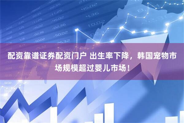 配资靠谱证券配资门户 出生率下降，韩国宠物市场规模超过婴儿市场！