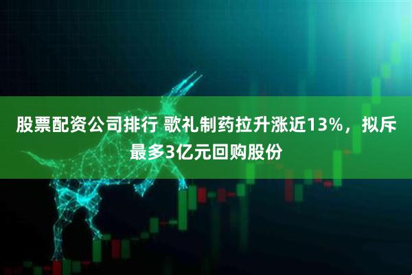 股票配资公司排行 歌礼制药拉升涨近13%,拟斥最多3亿元回购股份